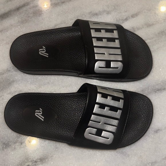 Black and Silver Cheerleading Slides - Picture 1 of 3